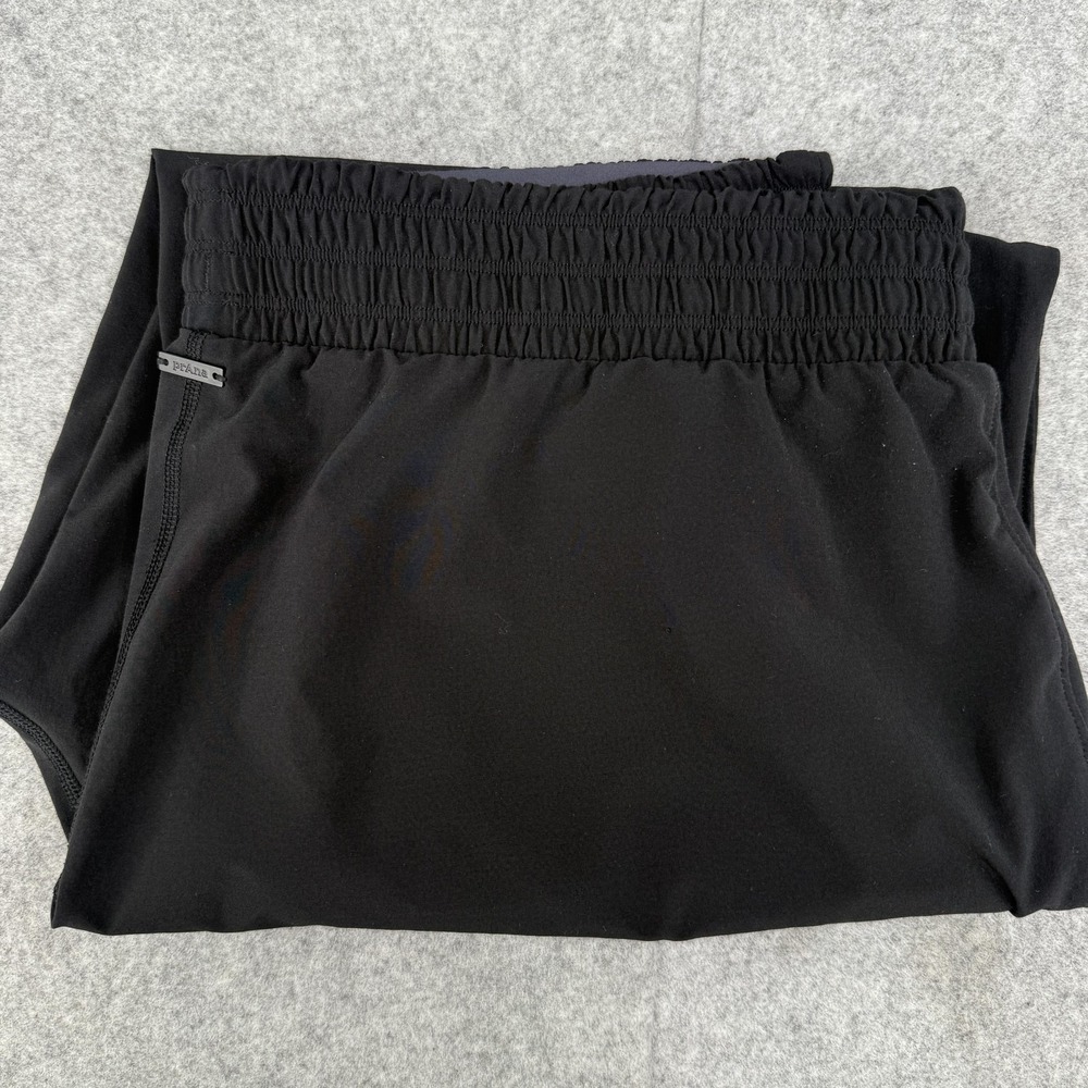 prAna Pants Mens XL Black Stretch Athletic Lightweight Tapered Drawstring Pocket